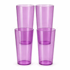 JOGO DE 4 COPOS CLEAR 400ML LAVANDA