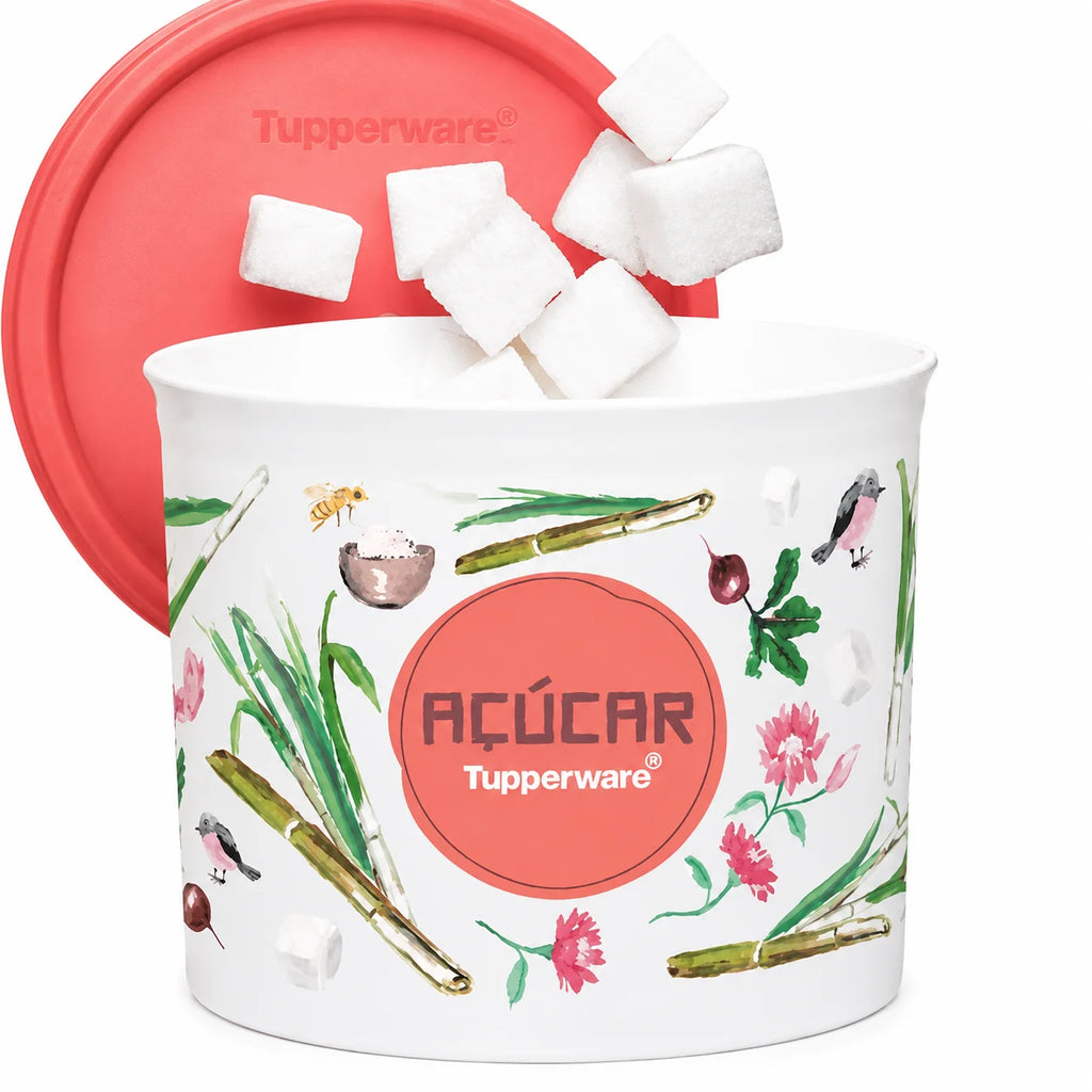 TUPPER REDONDINHA AÇUCAR FLORAL 400G