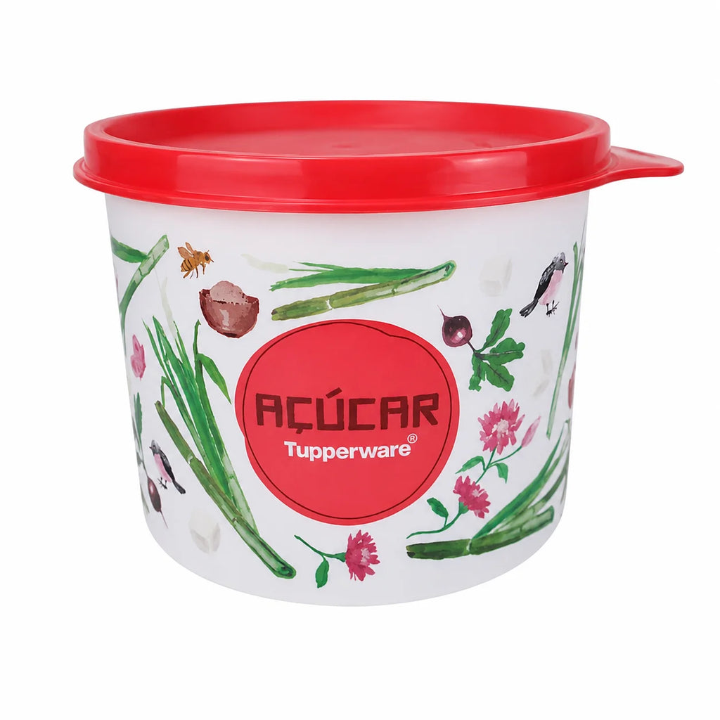 TUPPER REDONDINHA AÇUCAR FLORAL 400G
