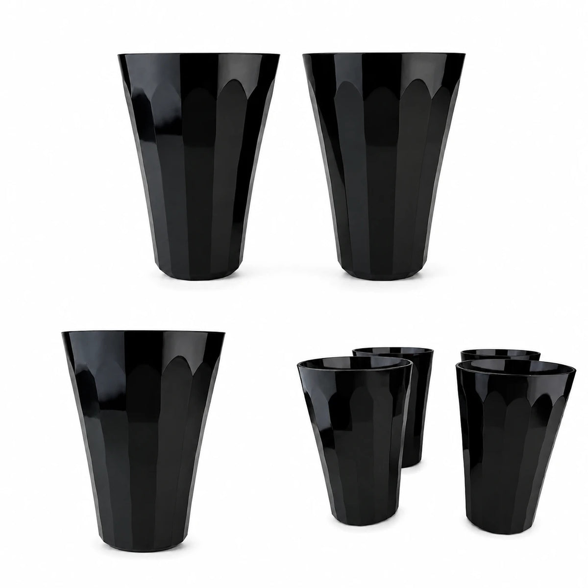 JOGO DE 4 COPOS PRISMA 475ML ONIX