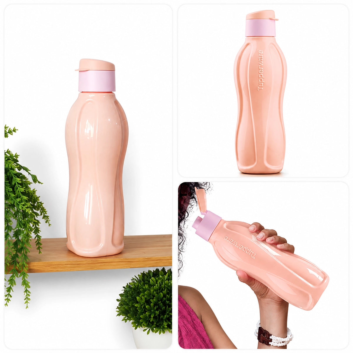 ECO TUPPER PLUS ROSA CHÁ 750ML