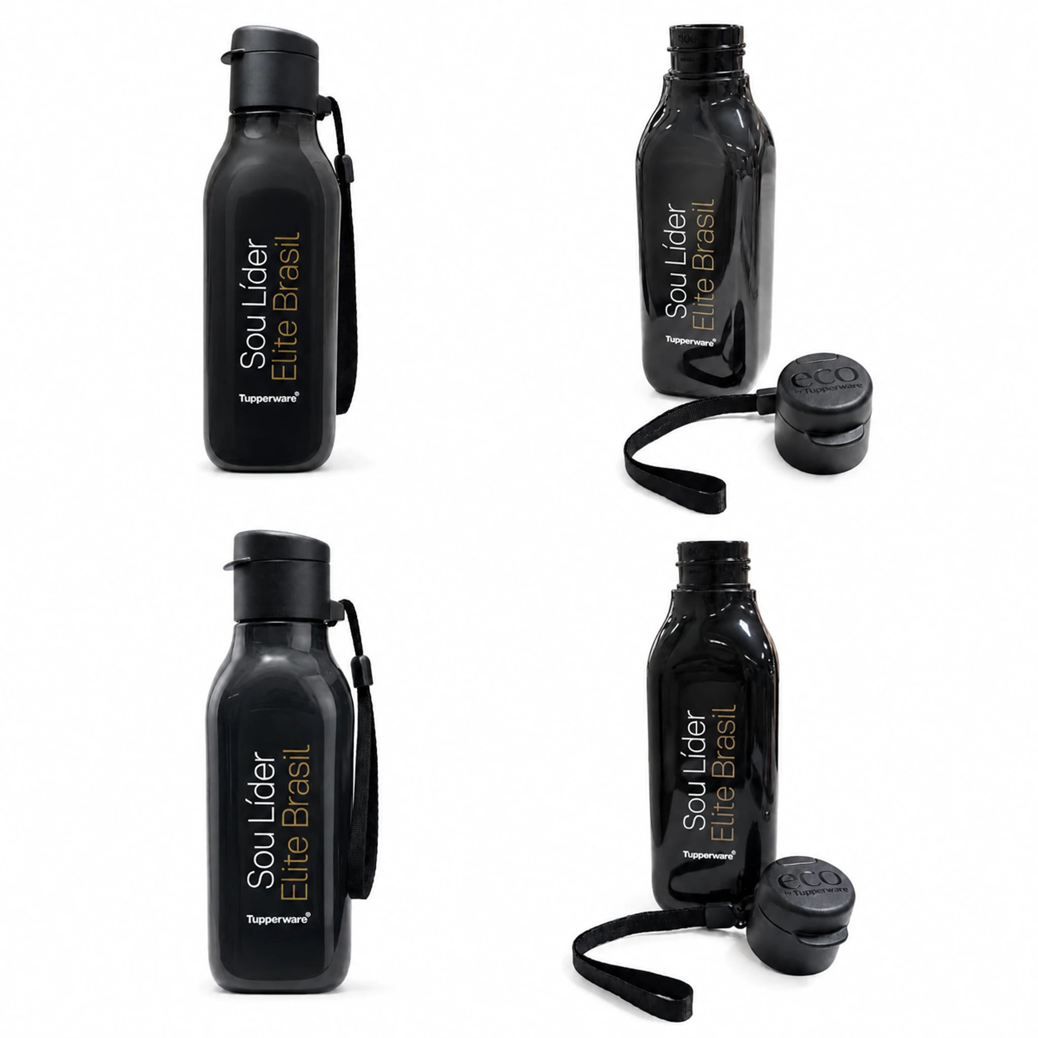 ECO TUPPER QUADRADA PLUS SOU LÍDER ELITE BRASIL 500ML